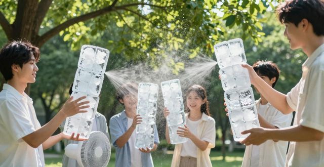 大冰块降温方法_杭州临安夏季防暑降温大冰块_大冰块户外活动使用时长